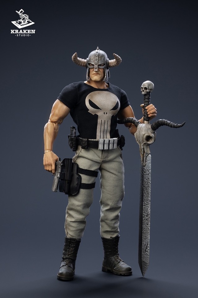 KRAKEN Studio 1/12 Punisher Frank 6" Male Action Figure Toy Deluxe Ver In Stock