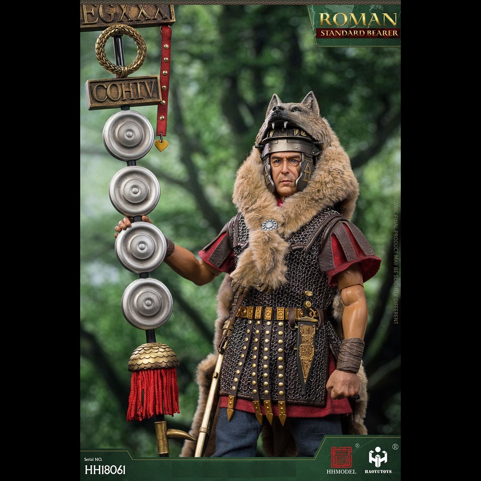 In stock  HHMODEL &amp;HAOYUTOYS HH18061 1/6 Imperial Legion-Rome Flag Bearer Figure