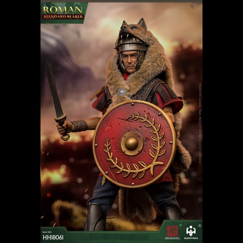 In stock  HHMODEL &amp;HAOYUTOYS HH18061 1/6 Imperial Legion-Rome Flag Bearer Figure