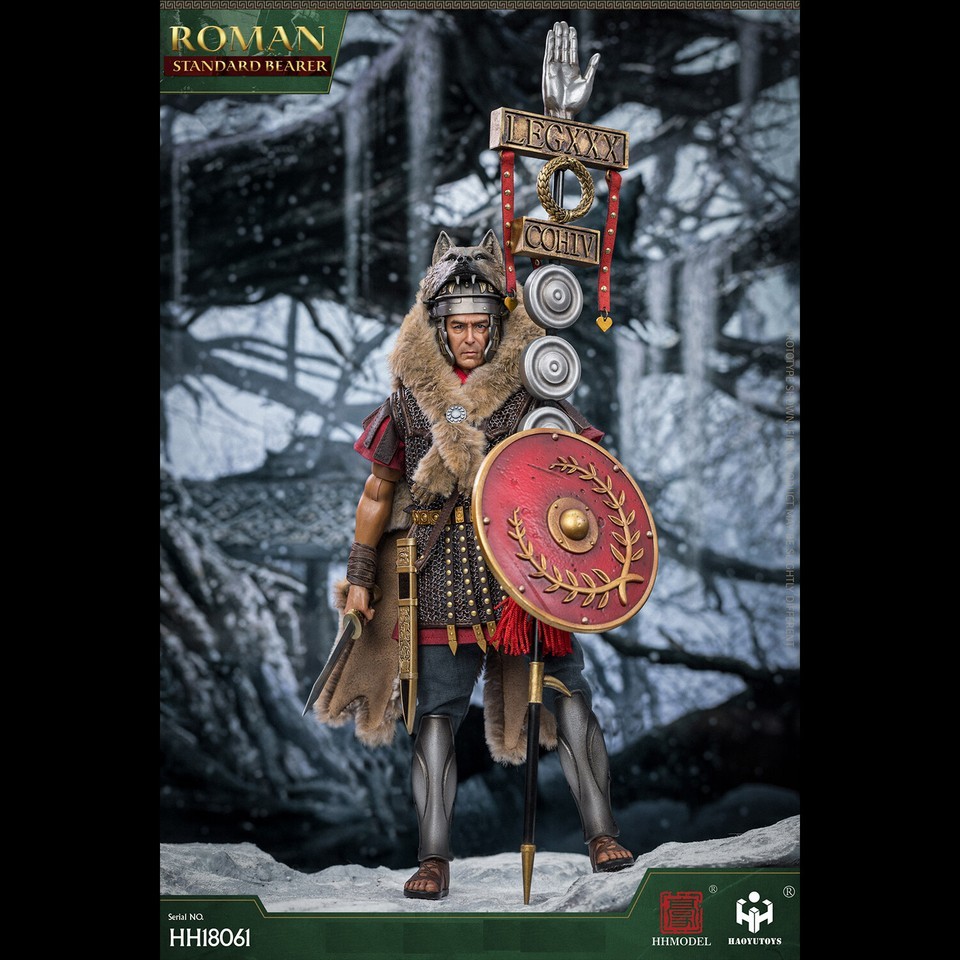 In stock  HHMODEL &amp;HAOYUTOYS HH18061 1/6 Imperial Legion-Rome Flag Bearer Figure
