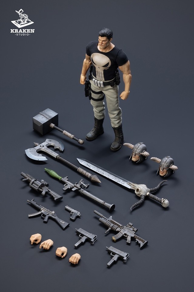 KRAKEN Studio 1/12 Punisher Frank 6" Male Action Figure Toy Deluxe Ver In Stock