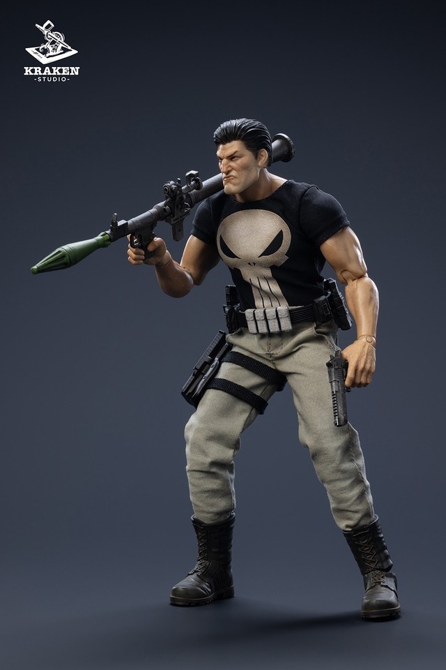 KRAKEN Studio 1/12 Punisher Frank 6" Male Action Figure Toy Deluxe Ver In Stock