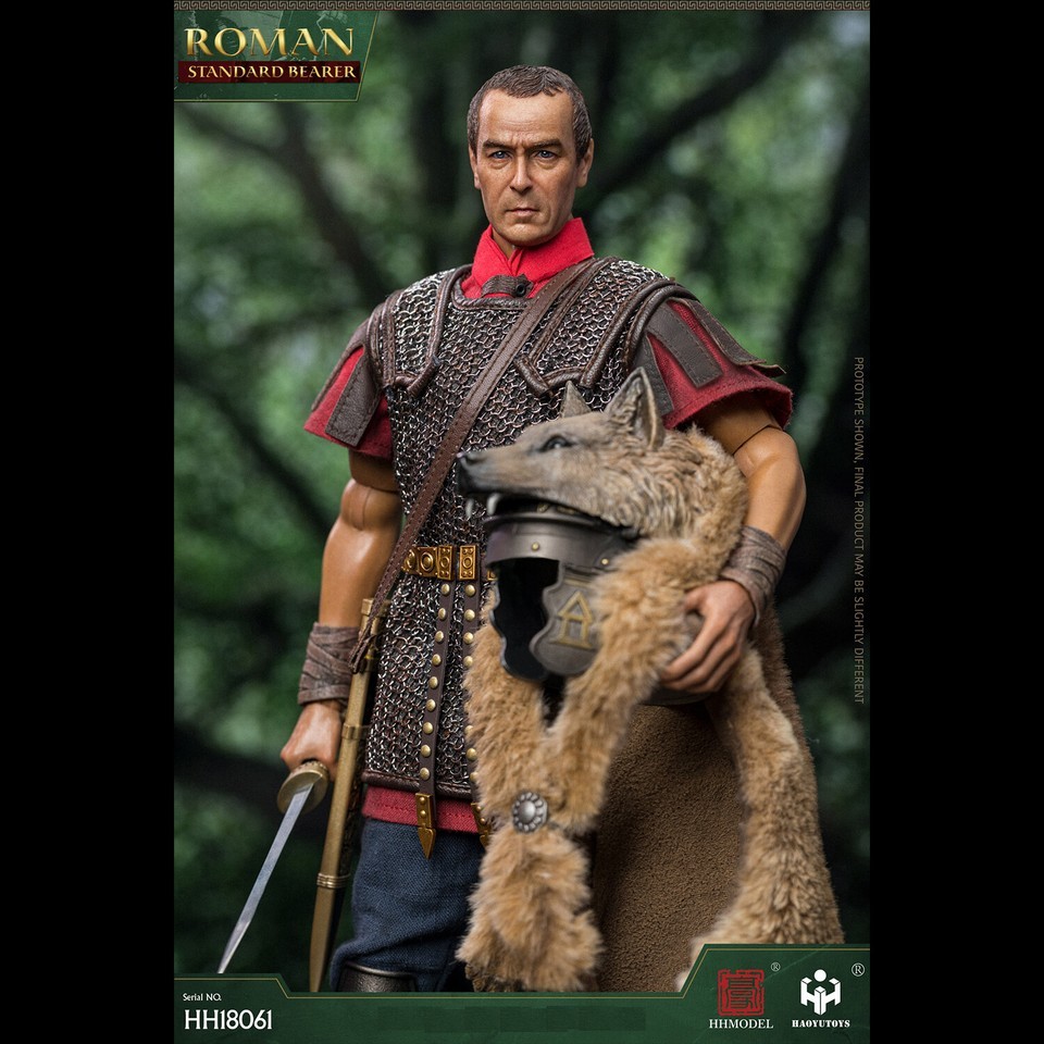 In stock  HHMODEL &amp;HAOYUTOYS HH18061 1/6 Imperial Legion-Rome Flag Bearer Figure