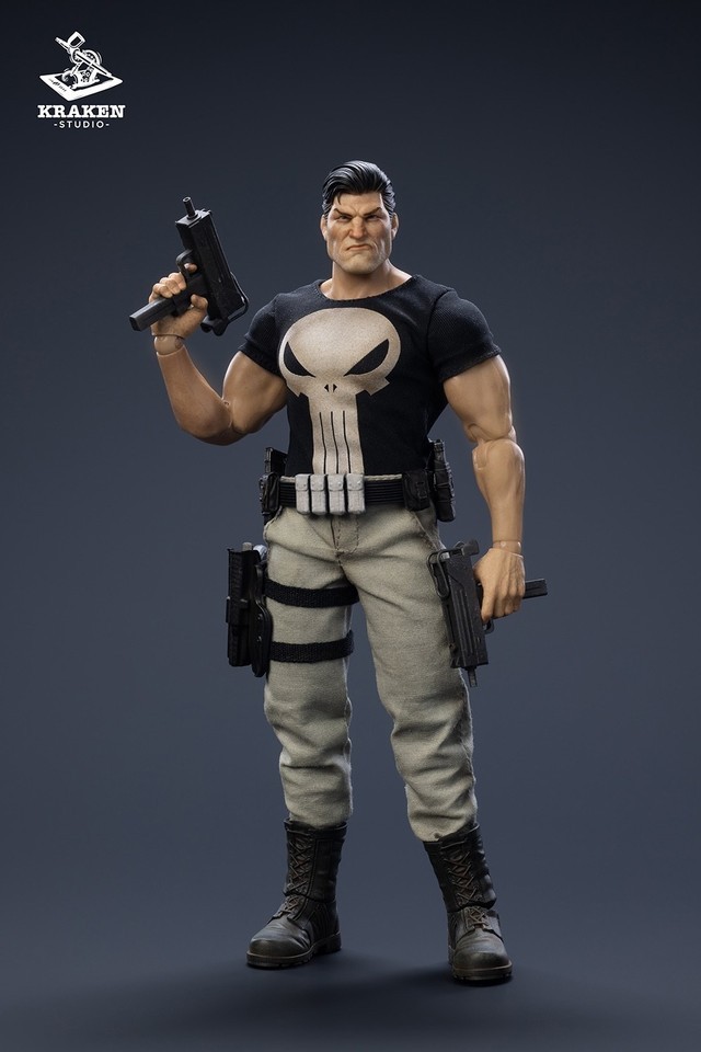 KRAKEN Studio 1/12 Punisher Frank 6" Male Action Figure Toy Deluxe Ver In Stock