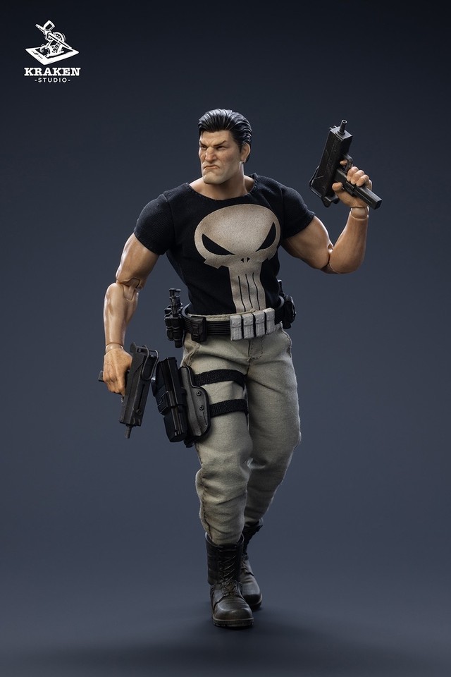 KRAKEN Studio 1/12 Punisher Frank 6" Male Action Figure Toy Deluxe Ver In Stock