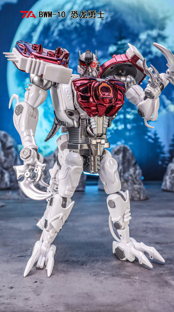 In Stock New TransArt BWM-10 TransMetal Dinobot II Action Figure Transforms Toy