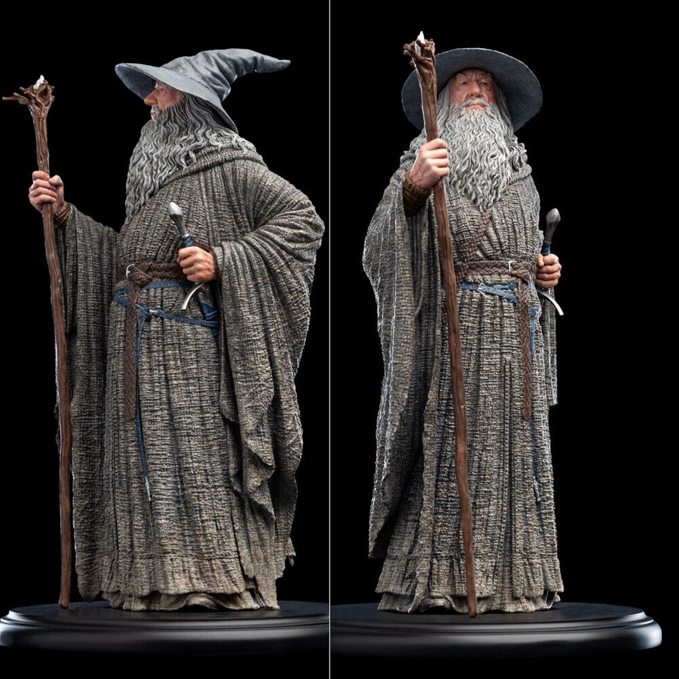 WETA GANDALF THE GREY WIZARD Miniature Statue Lord of the Rings  Figure Model