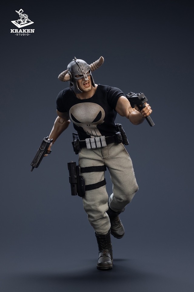 KRAKEN Studio 1/12 Punisher Frank 6" Male Action Figure Toy Deluxe Ver In Stock
