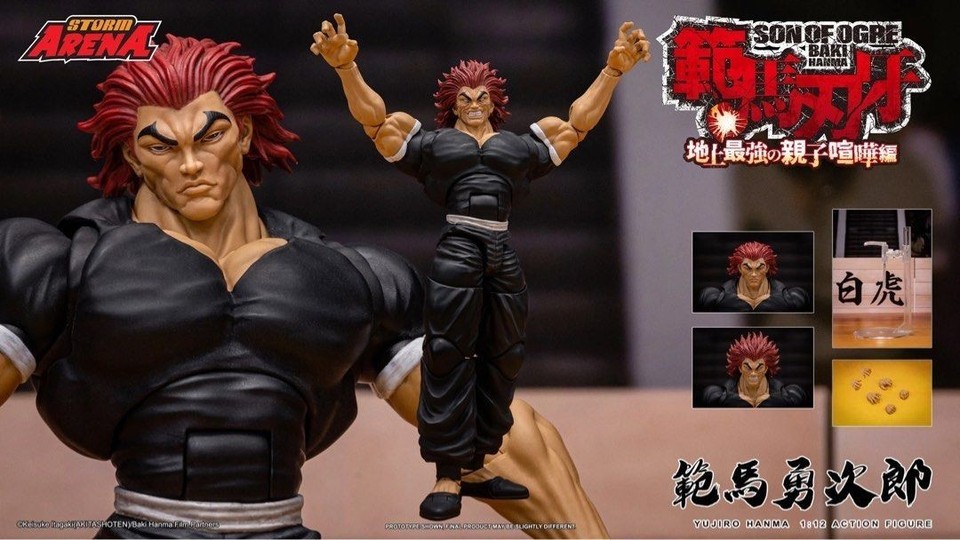 Storm collectibles Arena Son of Ogre Baki "Hanma Yujiro" Action Figure In Stock