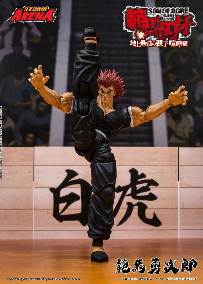 Storm collectibles Arena Son of Ogre Baki "Hanma Yujiro" Action Figure In Stock