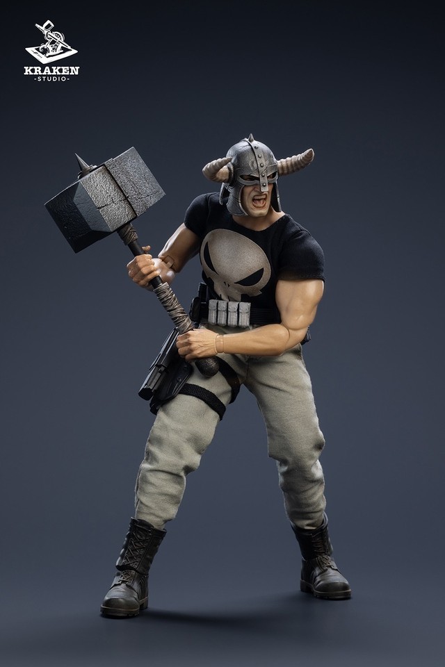 KRAKEN Studio 1/12 Punisher Frank 6" Male Action Figure Toy Deluxe Ver In Stock