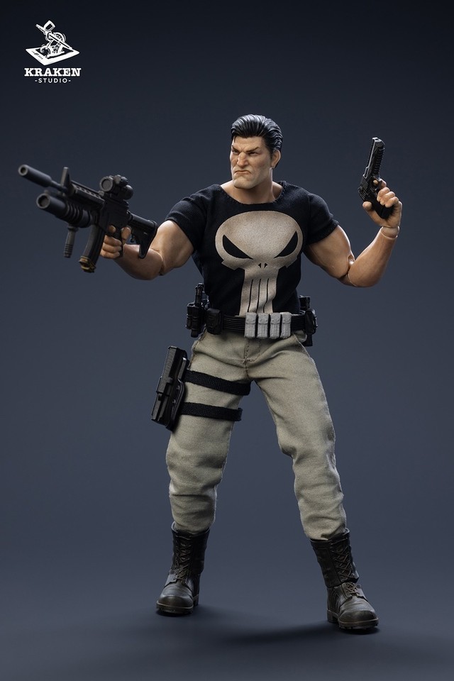 KRAKEN Studio 1/12 Punisher Frank 6" Male Action Figure Toy Deluxe Ver In Stock