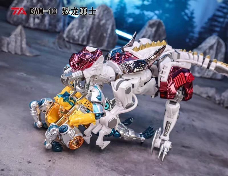 In Stock New TransArt BWM-10 TransMetal Dinobot II Action Figure Transforms Toy