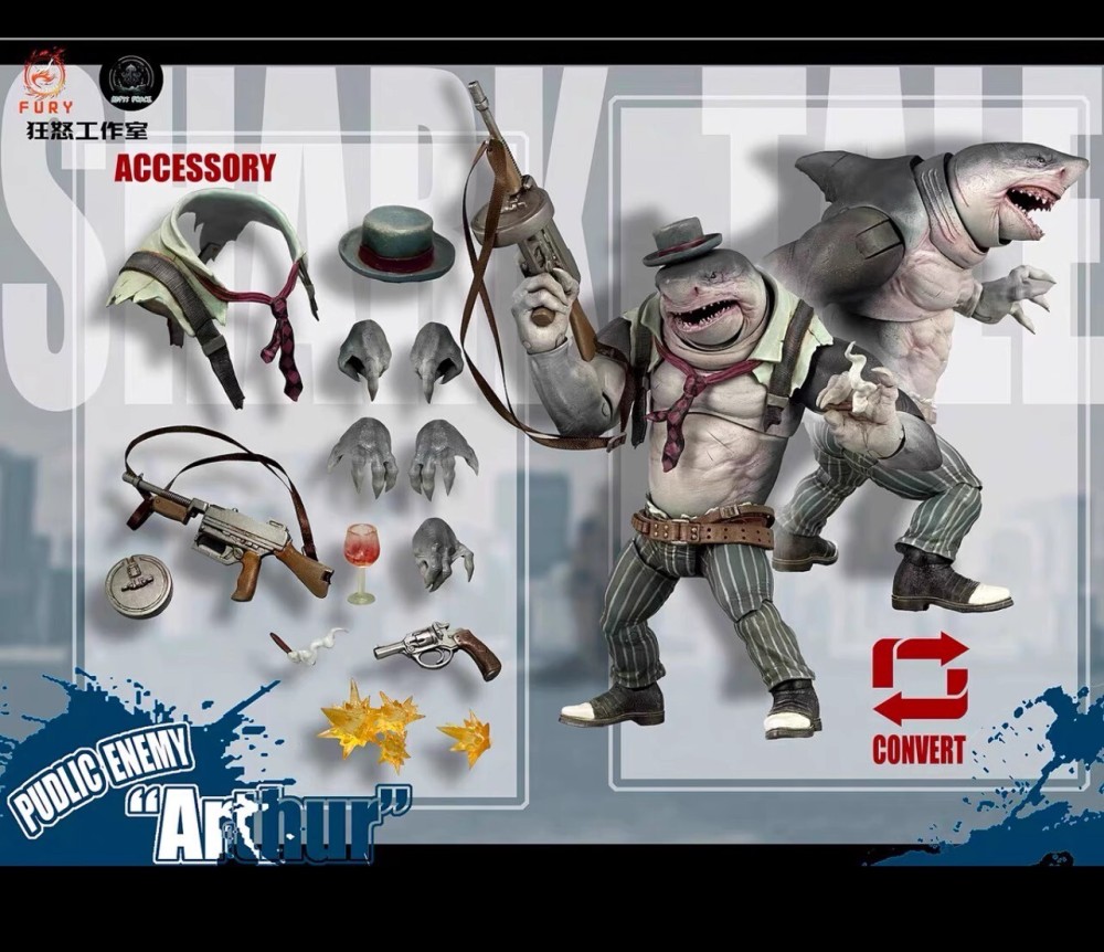 Fury Toys Abyssal Power Shark Series Set 1/12 Action Figure Model In Stock