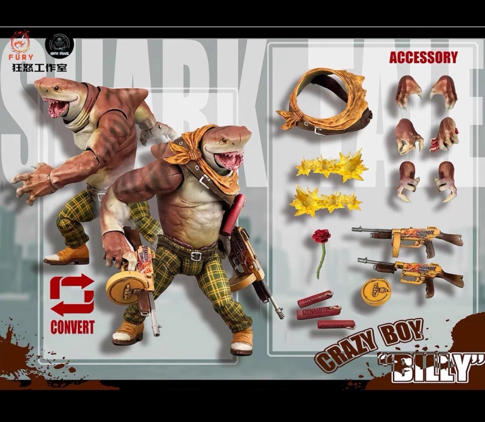 Fury Toys Abyssal Power Shark Series Set 1/12 Action Figure Model In Stock