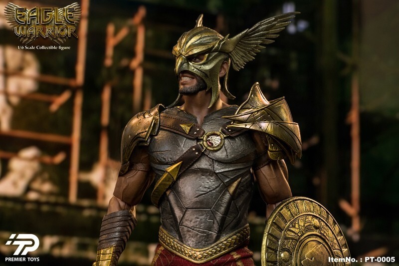 In Stock Premier Toys PT0005 1/6 Black Adam Hawkman Eagle Warrior Action Figure