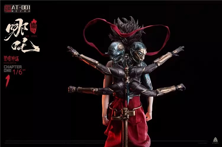 A TOYS 1/6 AT-0001 The dark myth of Nezha Action Figure IN STOCK