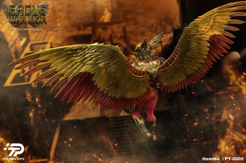 In Stock Premier Toys PT0005 1/6 Black Adam Hawkman Eagle Warrior Action Figure