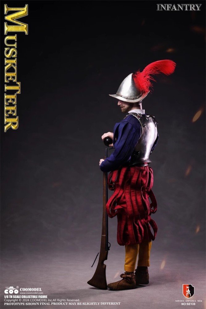 COOMODEL SE139 1/6 Spanish Conquistador Musketeer Action Figure Model In Stock