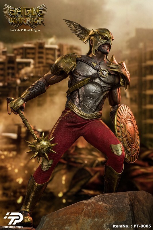 In Stock Premier Toys PT0005 1/6 Black Adam Hawkman Eagle Warrior Action Figure
