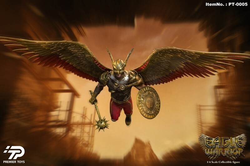 In Stock Premier Toys PT0005 1/6 Black Adam Hawkman Eagle Warrior Action Figure