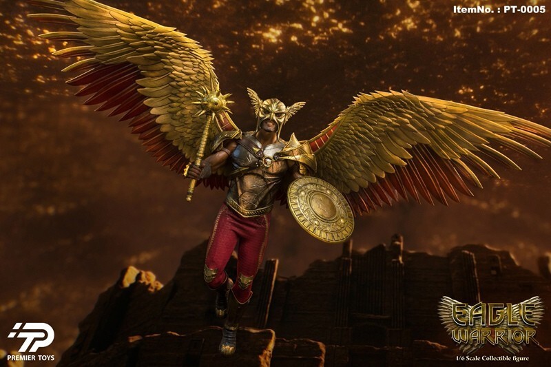 In Stock Premier Toys PT0005 1/6 Black Adam Hawkman Eagle Warrior Action Figure