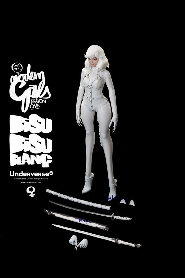 Underverse Modern Gals Cat Woman Bisu Bisu Blanc 1/6 Limited Action Figure Model