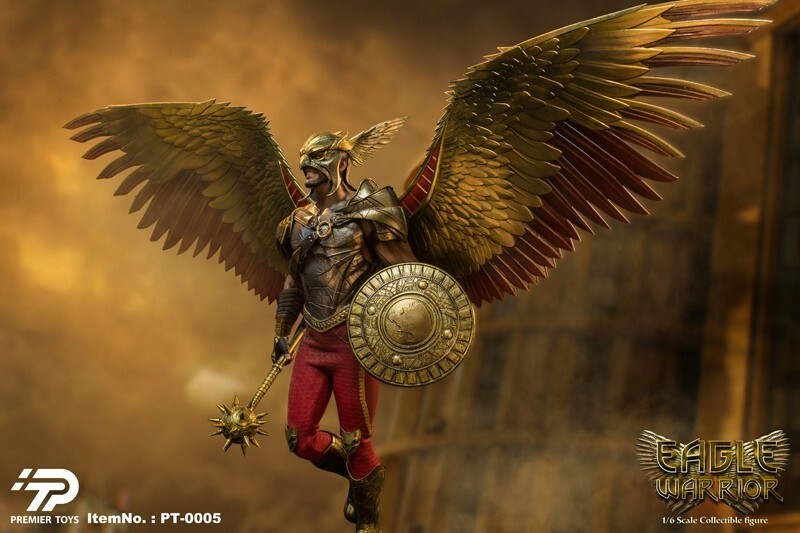 In Stock Premier Toys PT0005 1/6 Black Adam Hawkman Eagle Warrior Action Figure