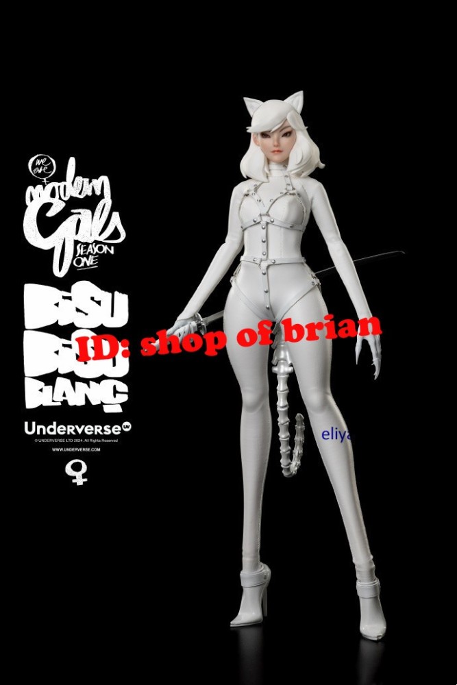 Underverse Modern Gals Cat Woman Bisu Bisu Blanc 1/6 Limited Action Figure Model