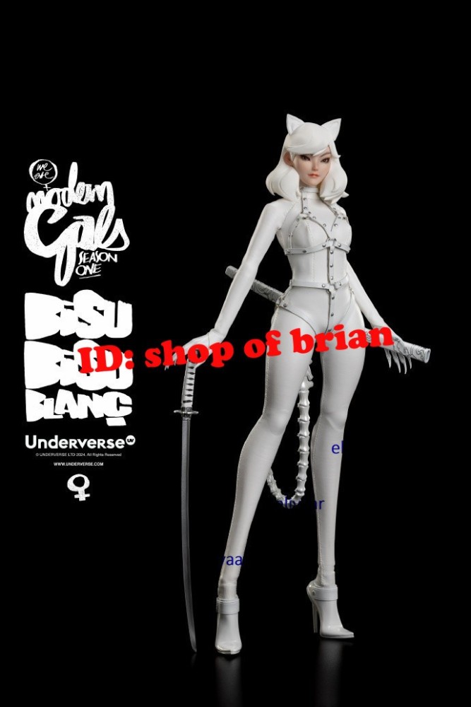 Underverse Modern Gals Cat Woman Bisu Bisu Blanc 1/6 Limited Action Figure Model