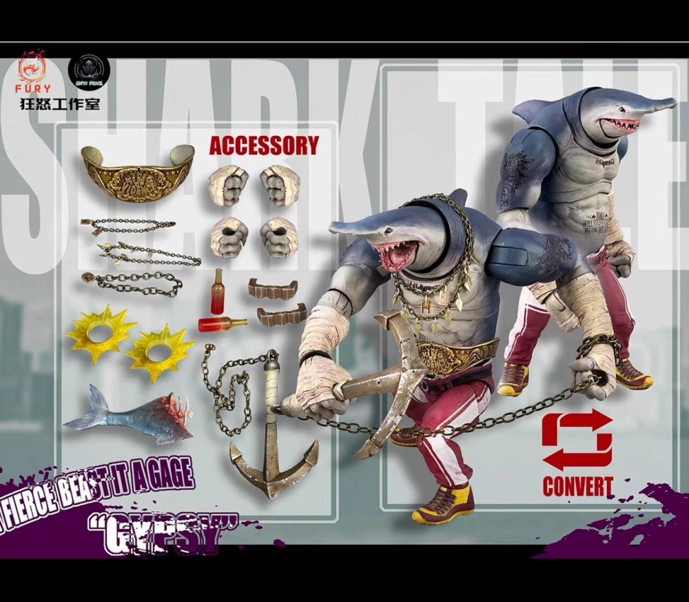 Fury Toys Abyssal Power Shark Series Set 1/12 Action Figure Model In Stock