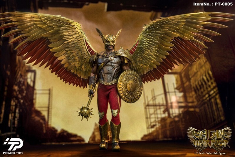 In Stock Premier Toys PT0005 1/6 Black Adam Hawkman Eagle Warrior Action Figure