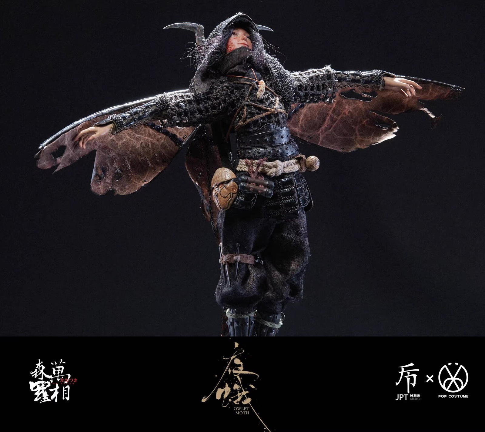 In Stock New JPT design POPCOSTUME JPT-016 Owlet Moth Kunoichi 1/6 Action Figure
