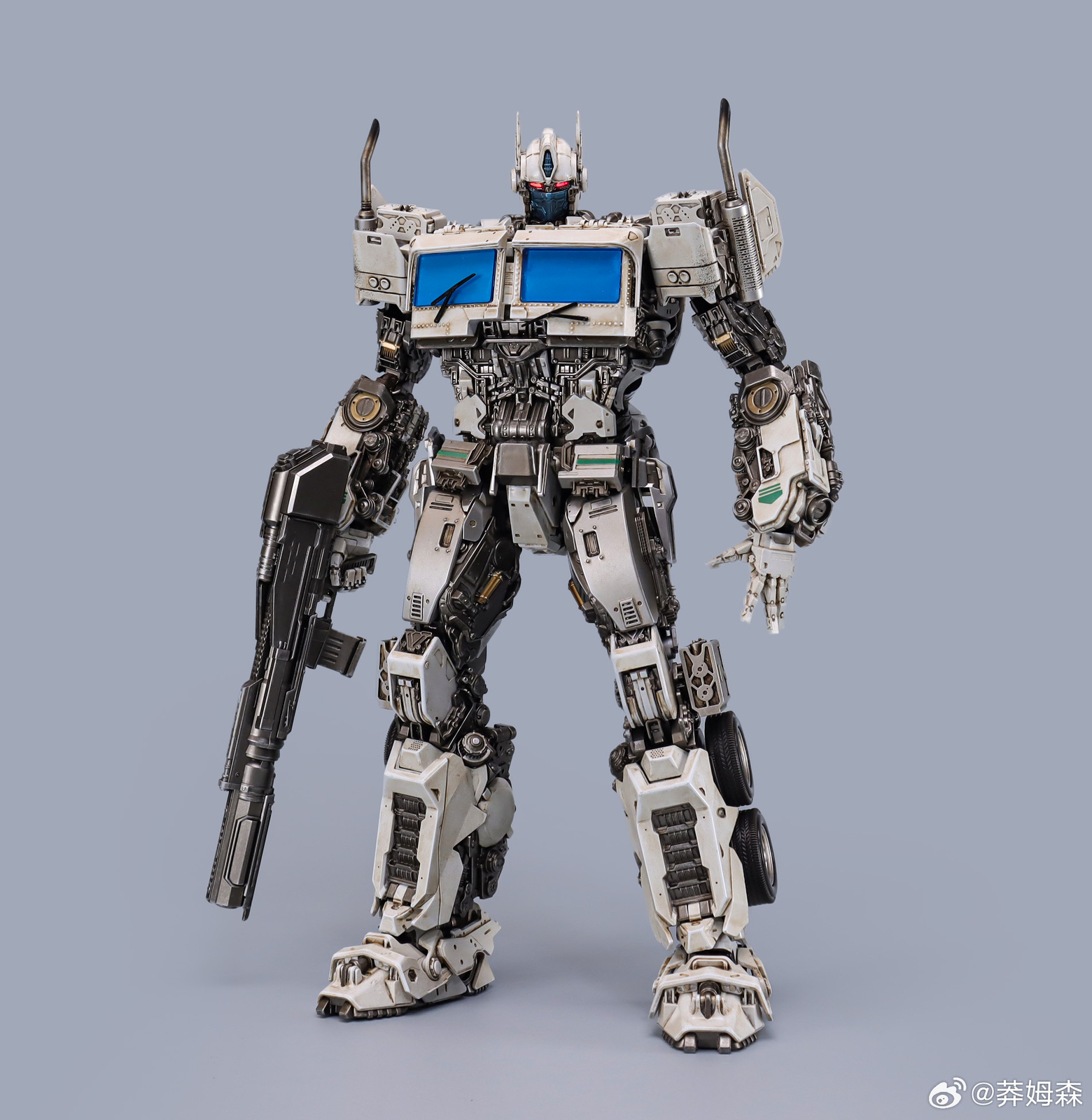 In Stock New Magnificent Mecha MM-01W OptimusPrime Repaint Ver. Die-cast Figure