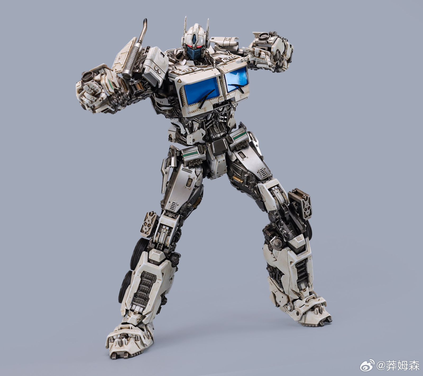 In Stock New Magnificent Mecha MM-01W OptimusPrime Repaint Ver. Die-cast Figure
