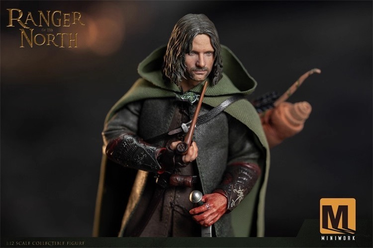 Miniwork 1/12 Northern Ranger Aragorn Collectible Action Figure MW-001 In Stock