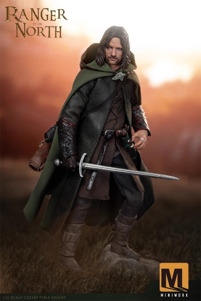 Miniwork 1/12 Northern Ranger Aragorn Collectible Action Figure MW-001 In Stock