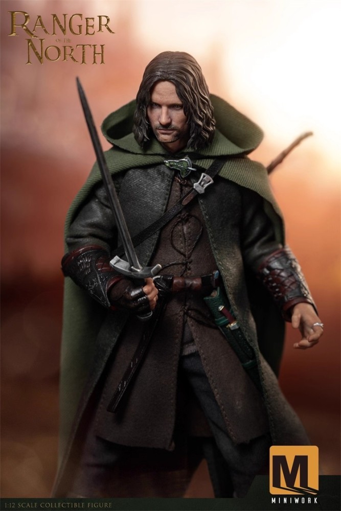 Miniwork 1/12 Northern Ranger Aragorn Collectible Action Figure MW-001 In Stock
