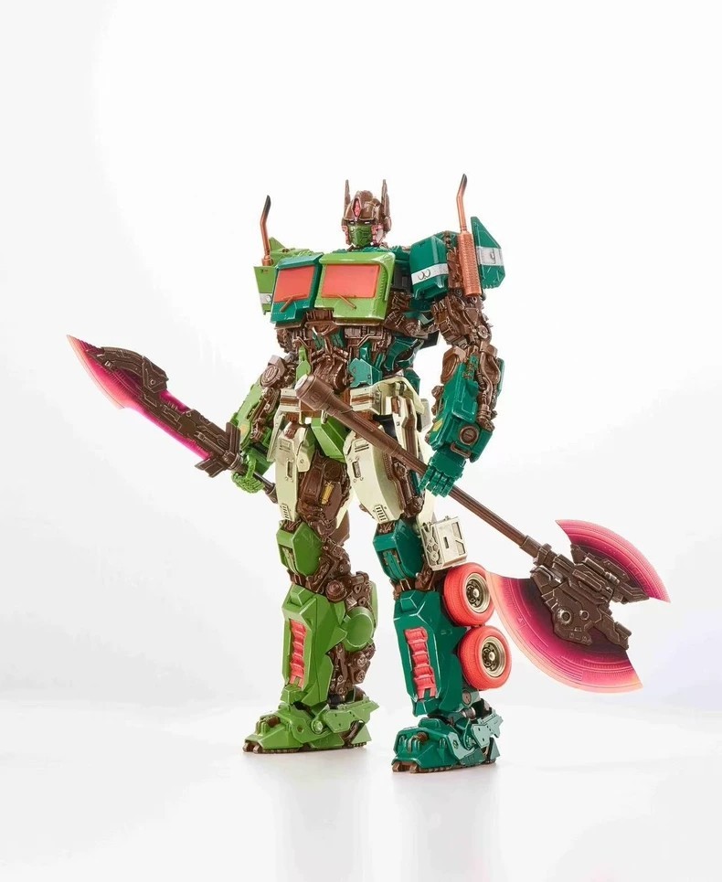 In Stock New Magnificent Mecha MM-01G OptimusPrime Green Version Action Figure