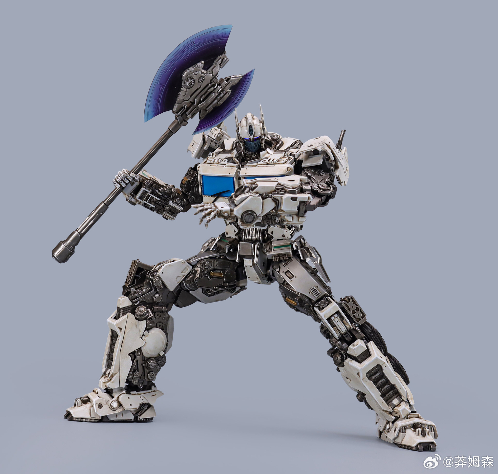 In Stock New Magnificent Mecha MM-01W OptimusPrime Repaint Ver. Die-cast Figure