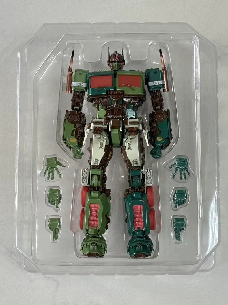 In Stock New Magnificent Mecha MM-01G OptimusPrime Green Version Action Figure
