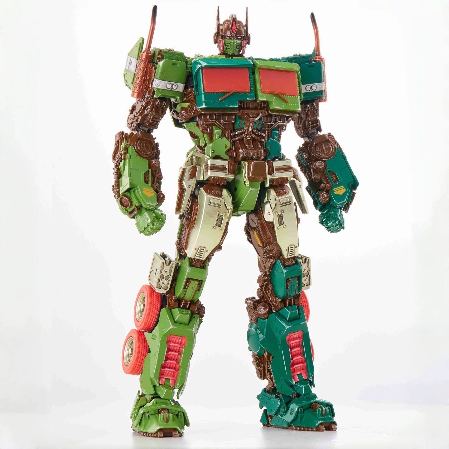 In Stock New Magnificent Mecha MM-01G OptimusPrime Green Version Action Figure