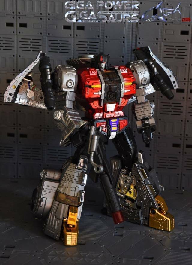 Reissue! New Gigapower Gigasaurs GP HQ-04R HQ04R Graviter Dinobots Chrome Ver.