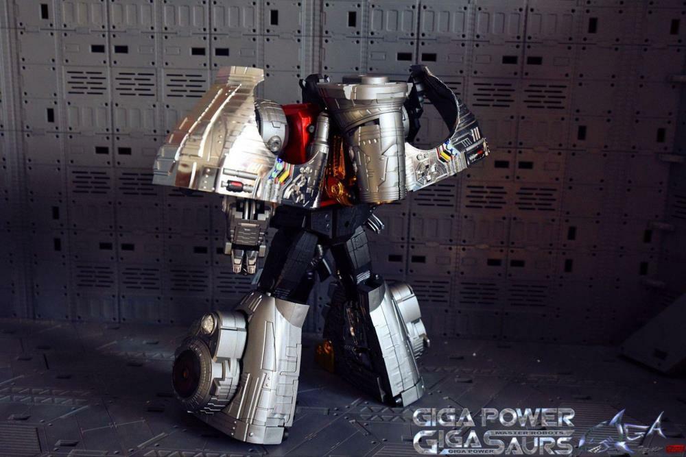 Reissue! New Gigapower Gigasaurs GP HQ-04R HQ04R Graviter Dinobots Chrome Ver.