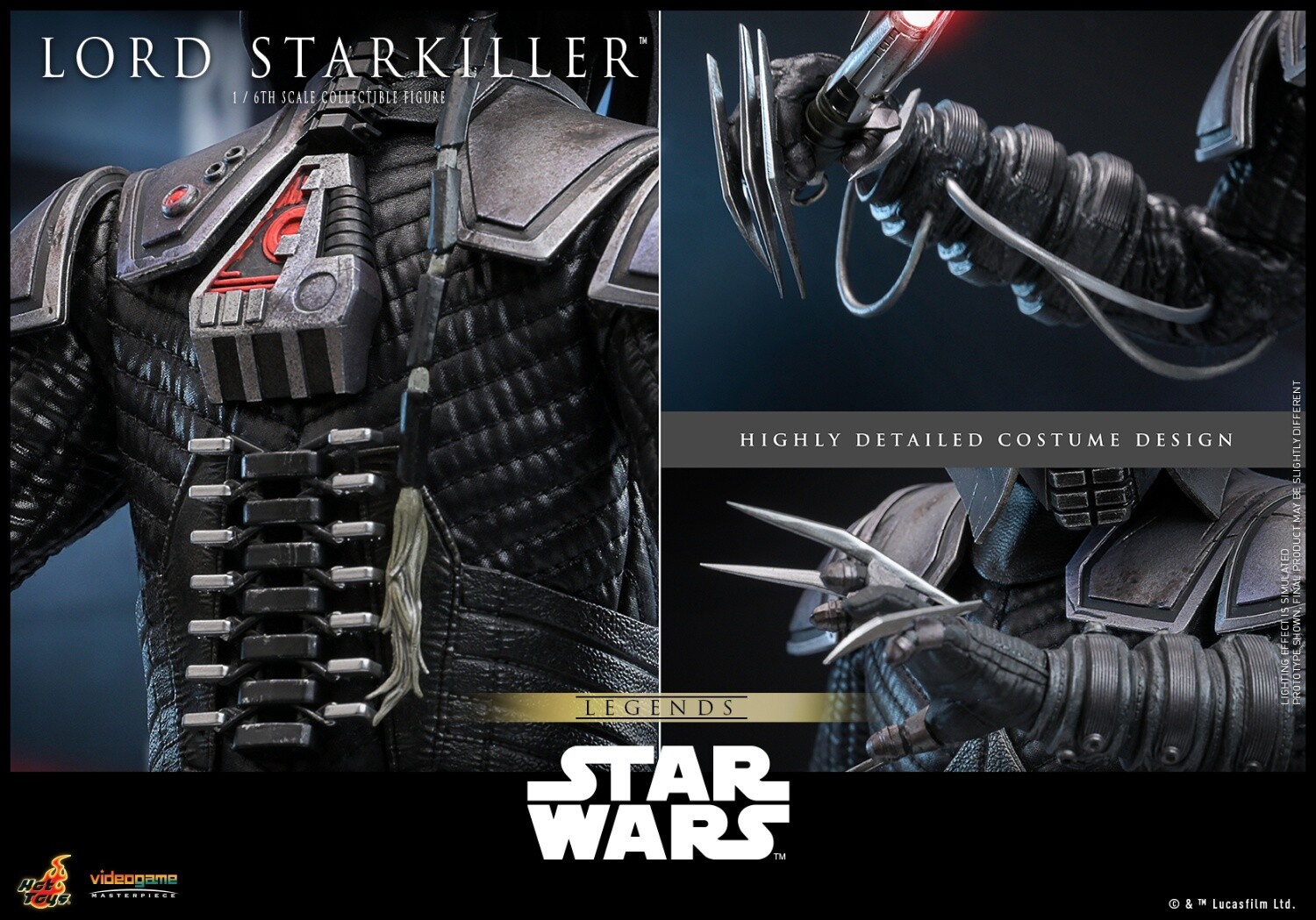 In Stock New Hot Toys VGM63 Star Wars Lord Starkiller Normal Edition Figure