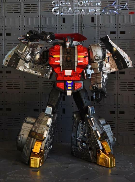 Reissue! New Gigapower Gigasaurs GP HQ-04R HQ04R Graviter Dinobots Chrome Ver.
