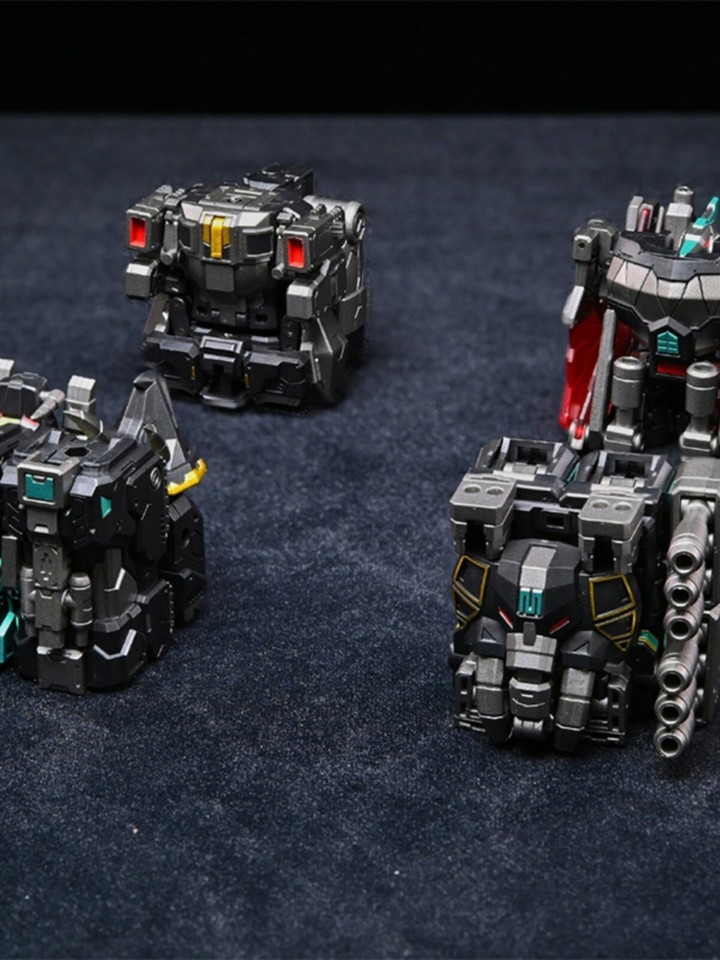 IN STOCK Lucky Cat Micro Cosmos MC-03B mini Beast Lord Meagzord Black set of 5