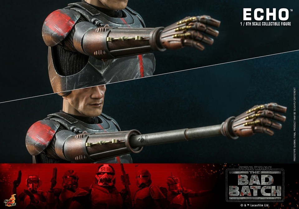 Hottoys Star Wars The Bad Batch 1/6th scale Echo Collectible Figure TMS042 NEW