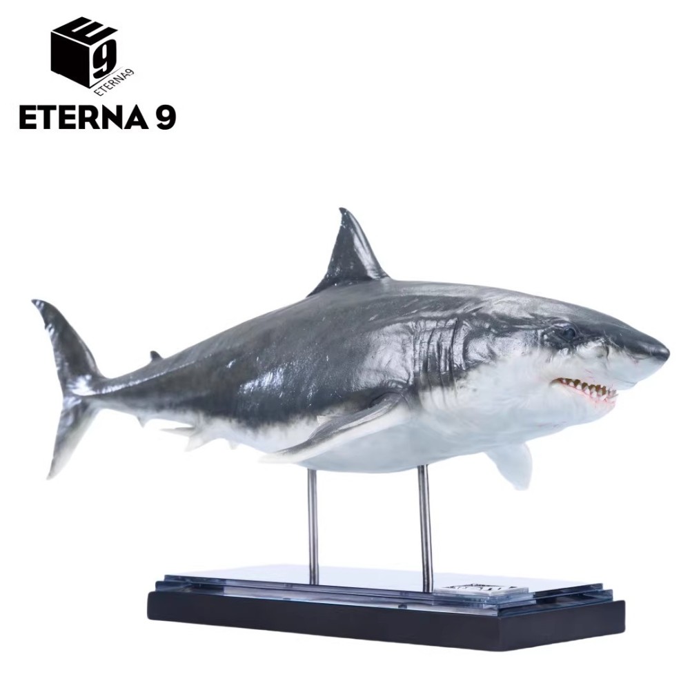 NEW ETERNA 9 Megalodon Marine Animal Static Figurine Model Statue In Stock
