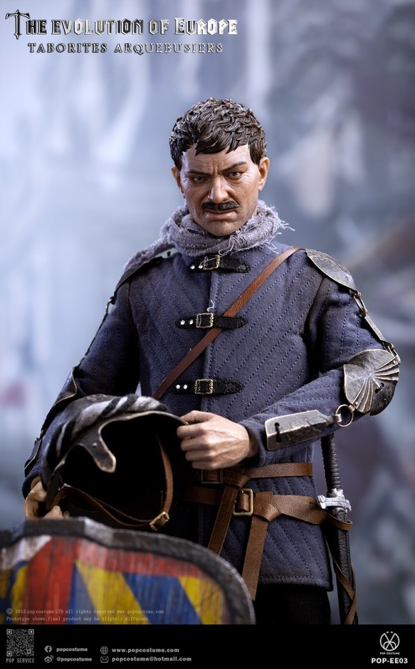NEW POP COSTUME EE03 Europe Evolution Taborites Arquebusiers 1/6 Figure Toy